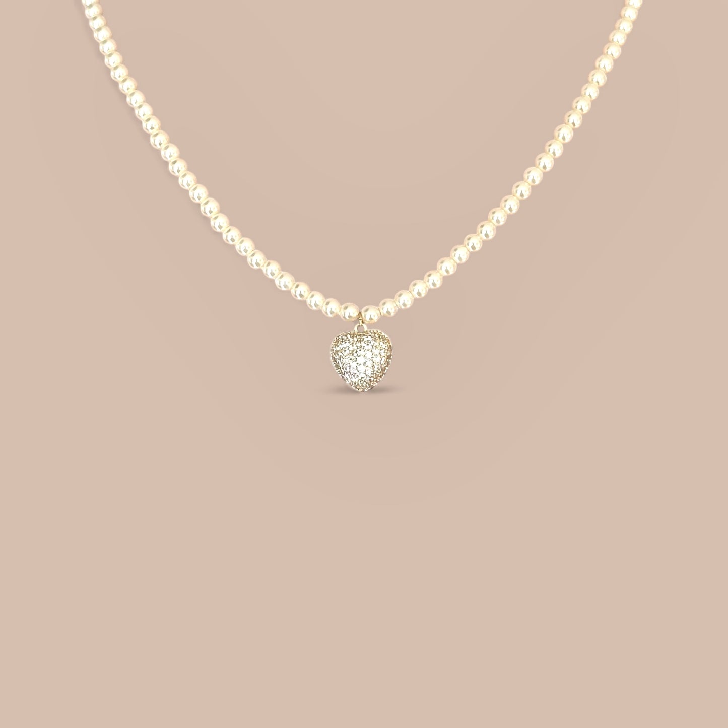 Lemma 14k Rhodium Plated Necklace