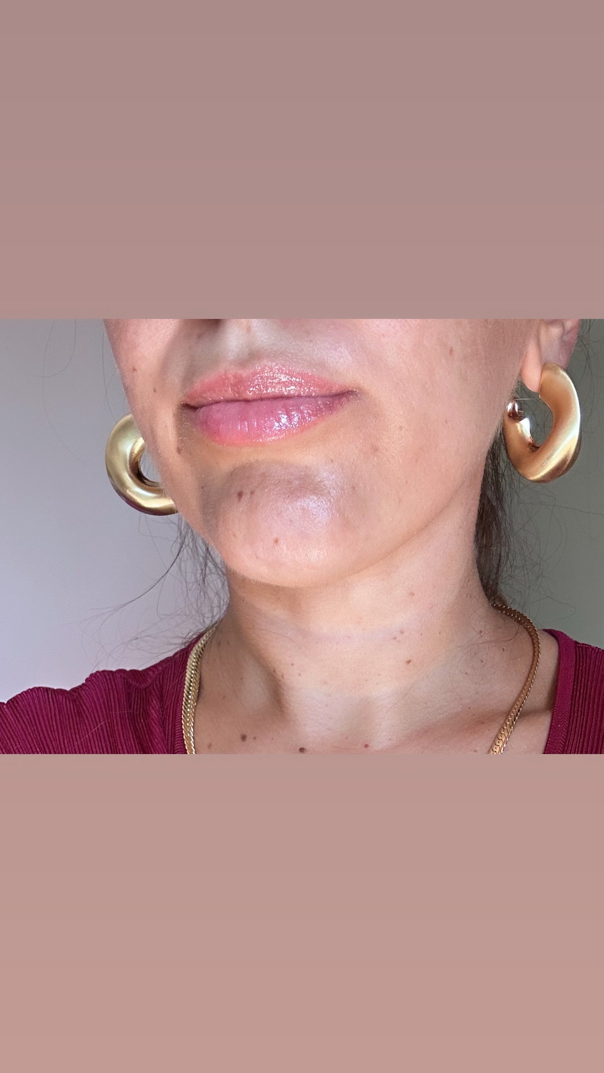 Infinity Circle 14K Rhodium Plated Hoop Earrings