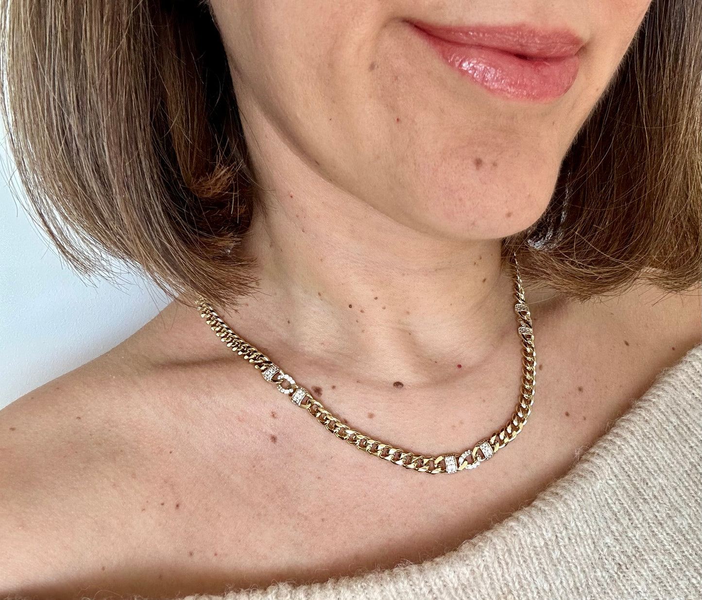 Olse 14K Rhodium Plated Necklace