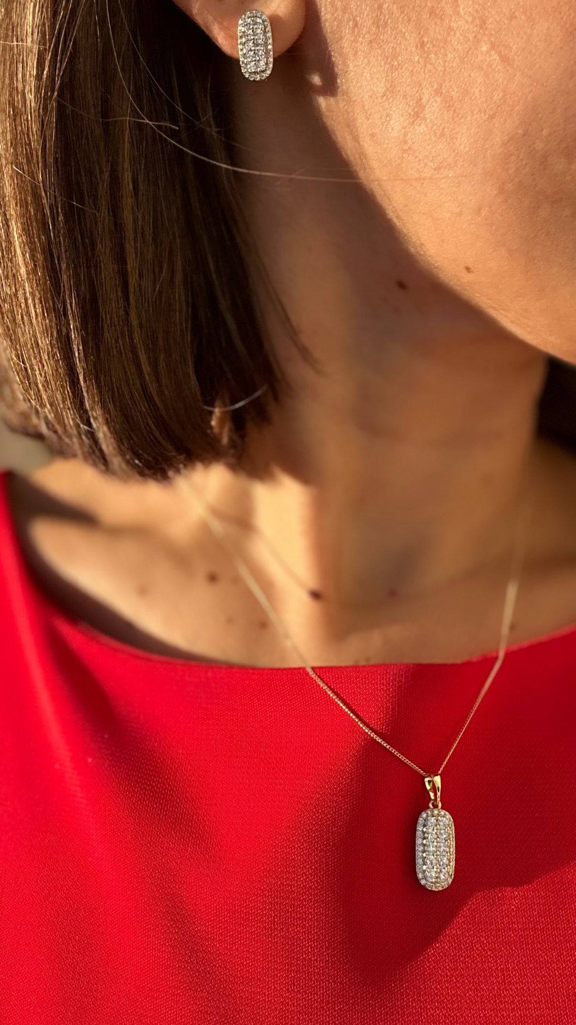 Minna 14k Rhodium Plated Set