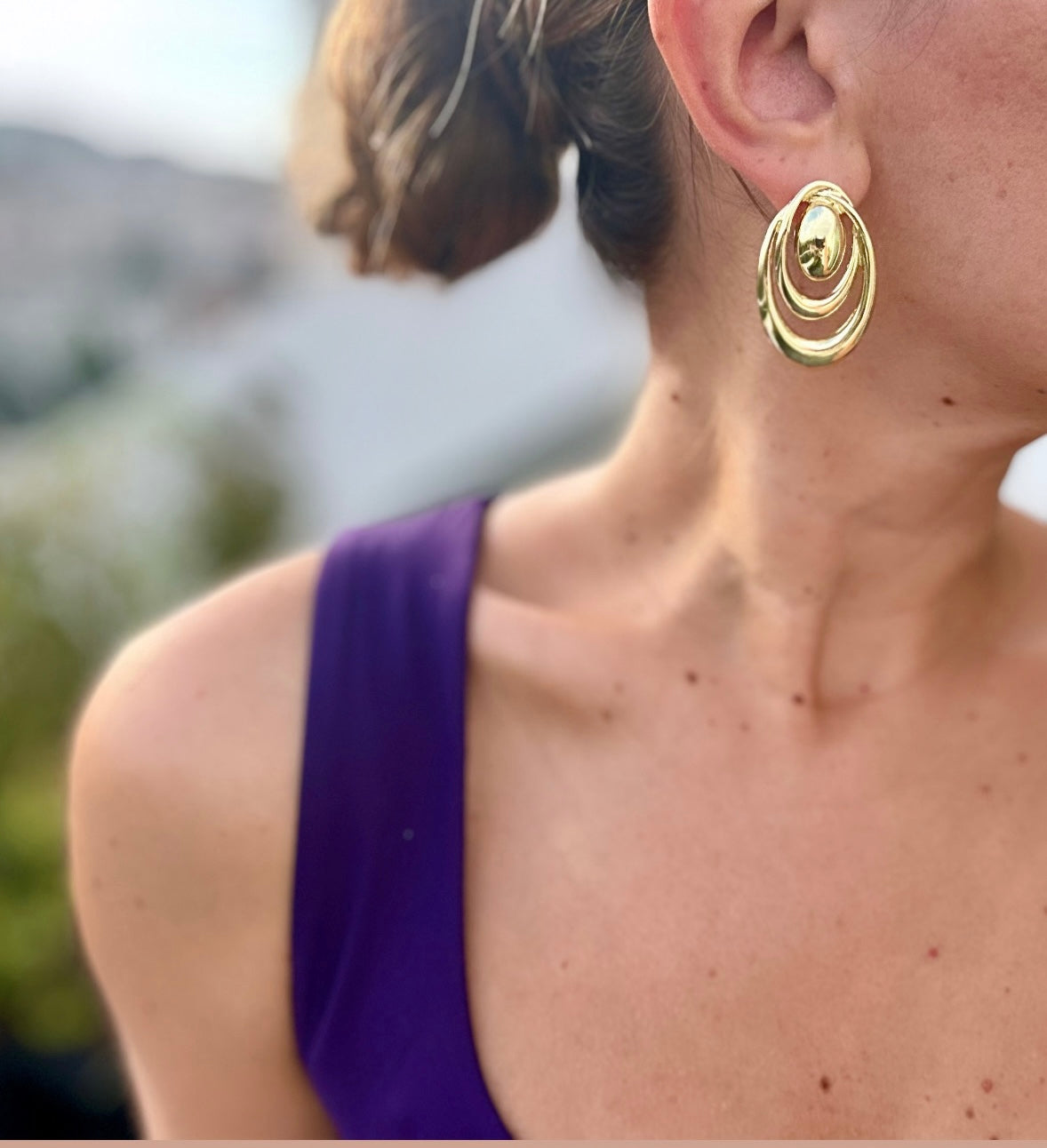Liana 14K Rhodium Plated Dangle Earrings