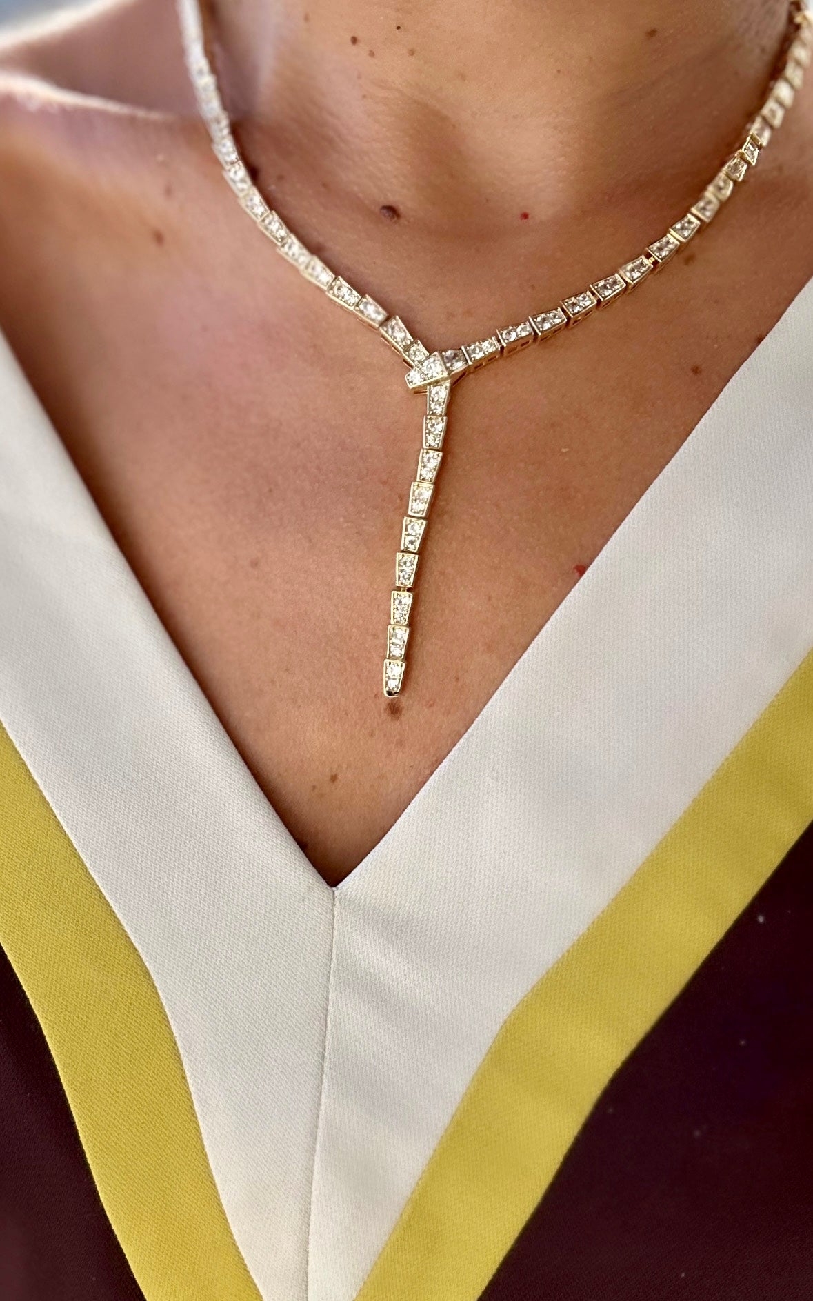 Yaso 14k Color Rhodium Plated Necklace