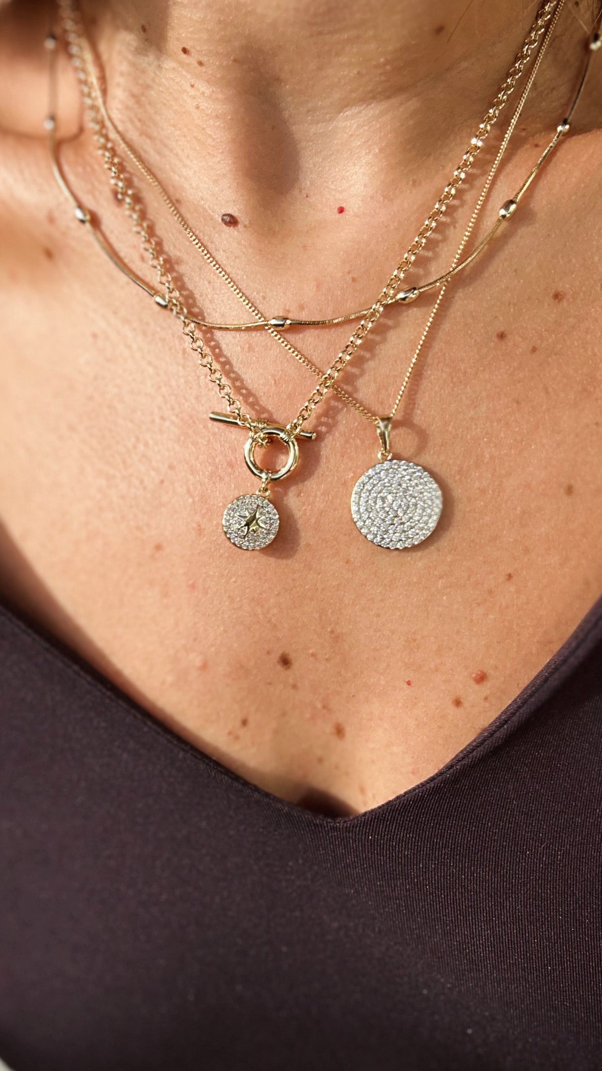 Dolce 14k Rodyum Kaplama Kolye