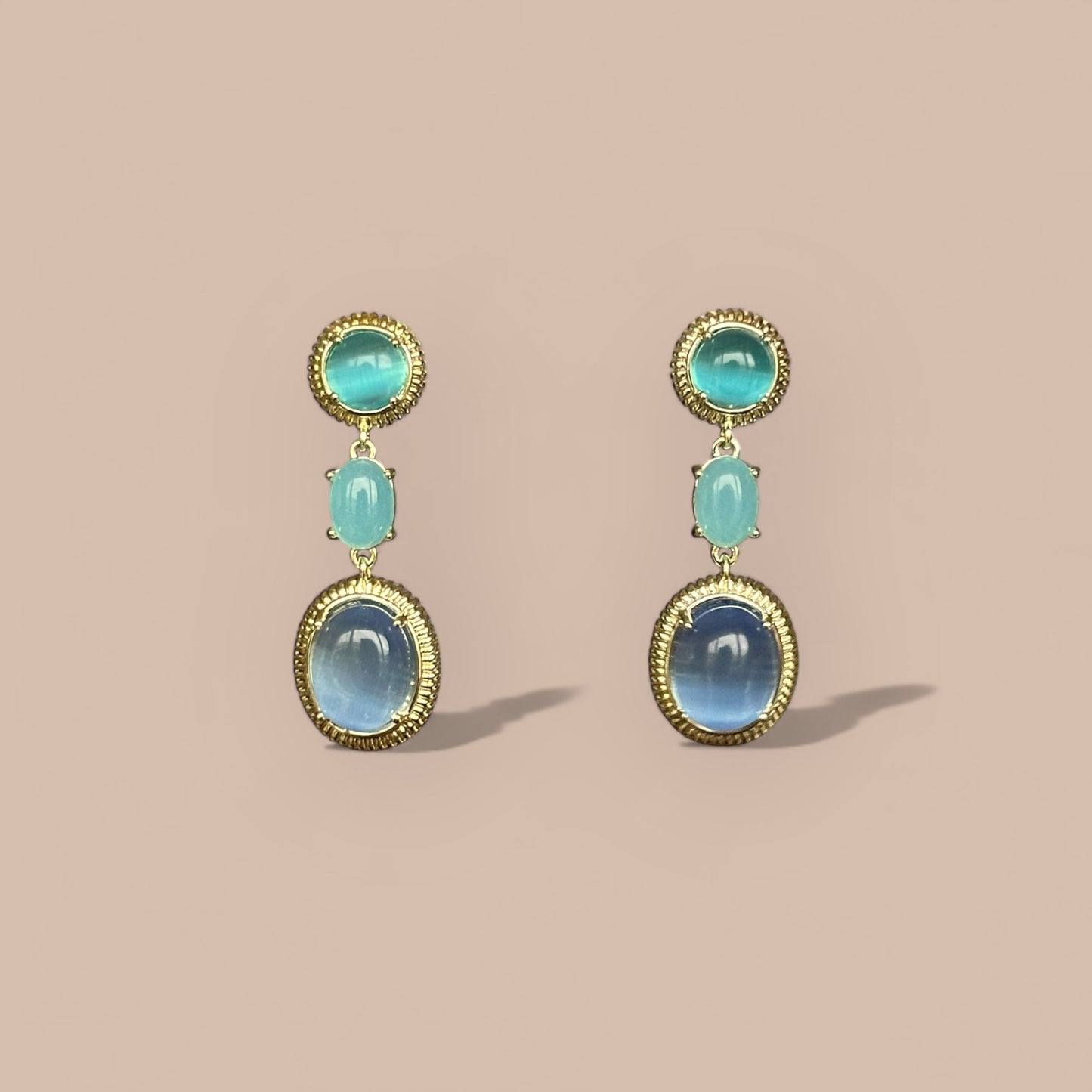 Dazzy 14k Rhodium Plated Earrings