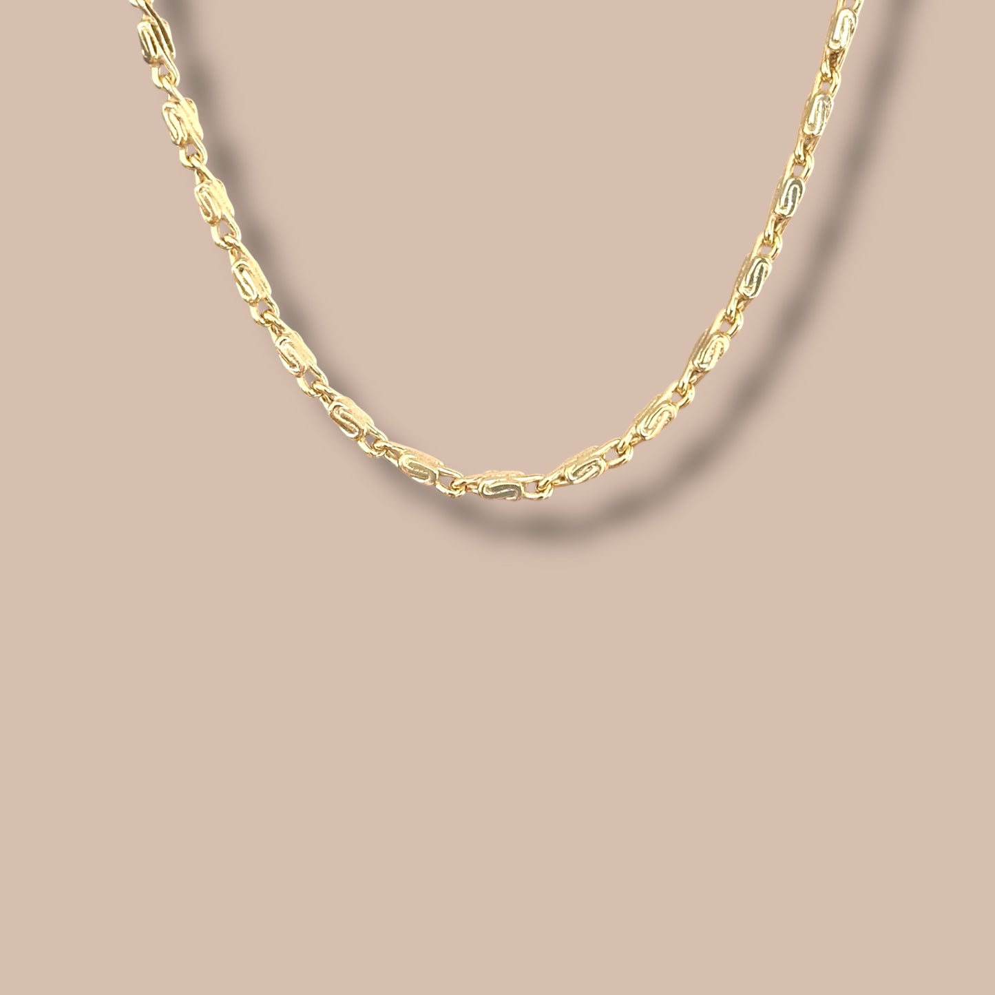 Nommas 14k Rhodium Plated Chain