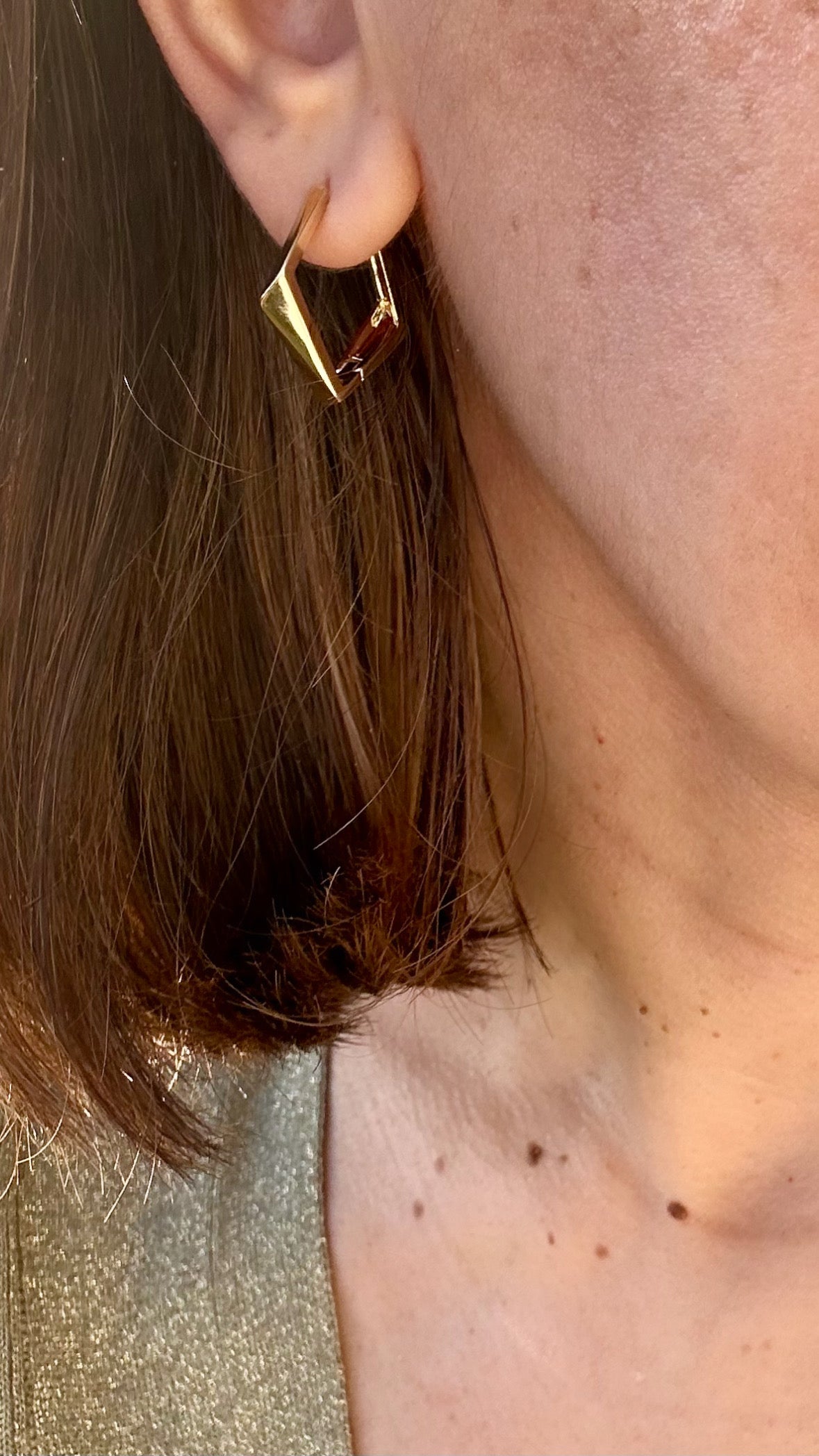 Dafi 14K Rhodium Plated Dangle Earrings