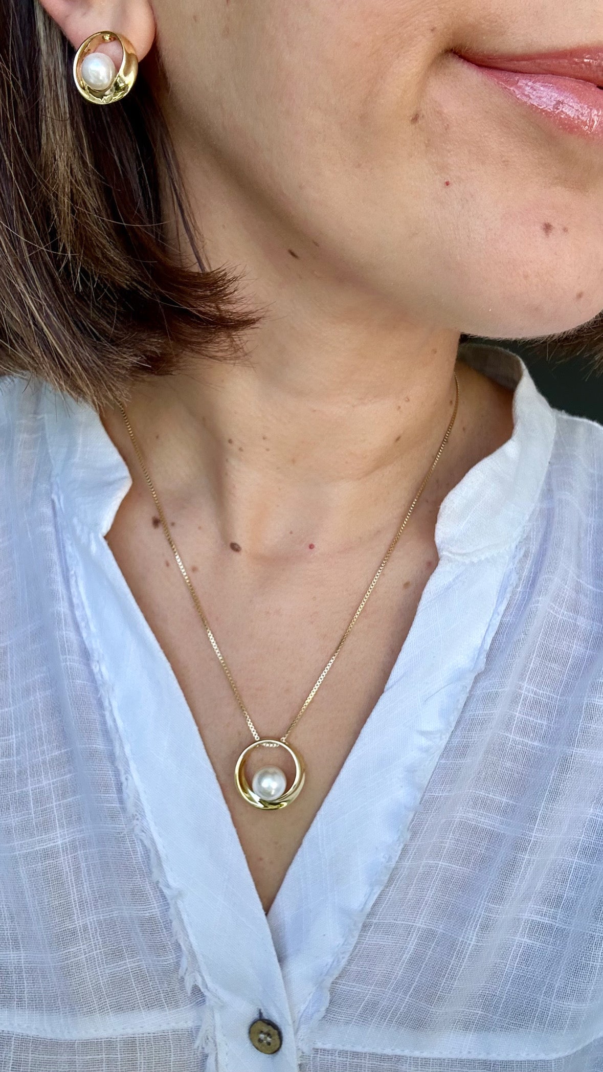 Bonita 14k Rhodium Plated Set