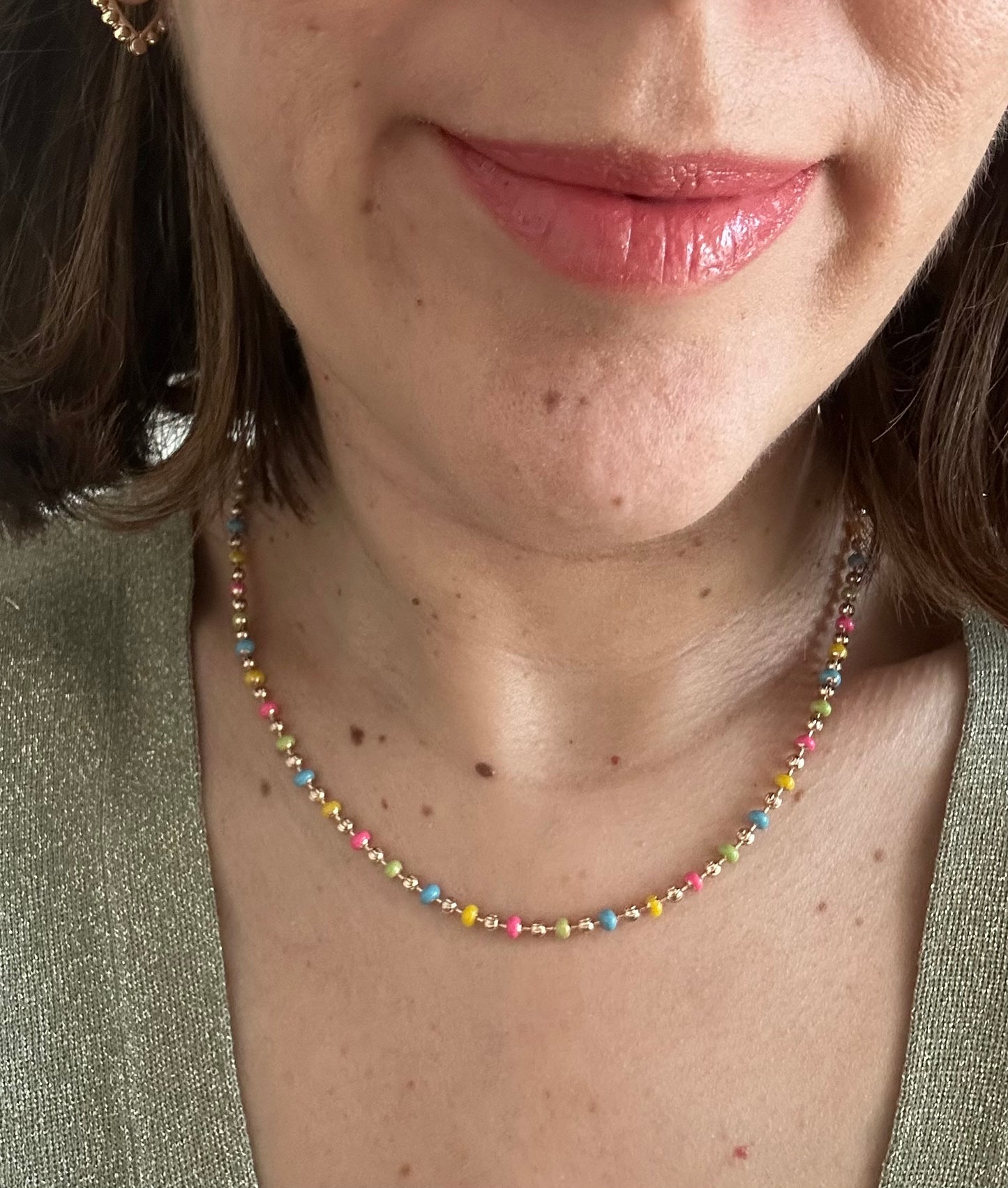 Lush Summer 18k Rhodium Plated Necklace
