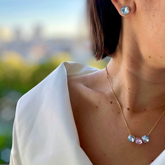 Aegis 14k Rengi Rodyum Kaplama Küpe