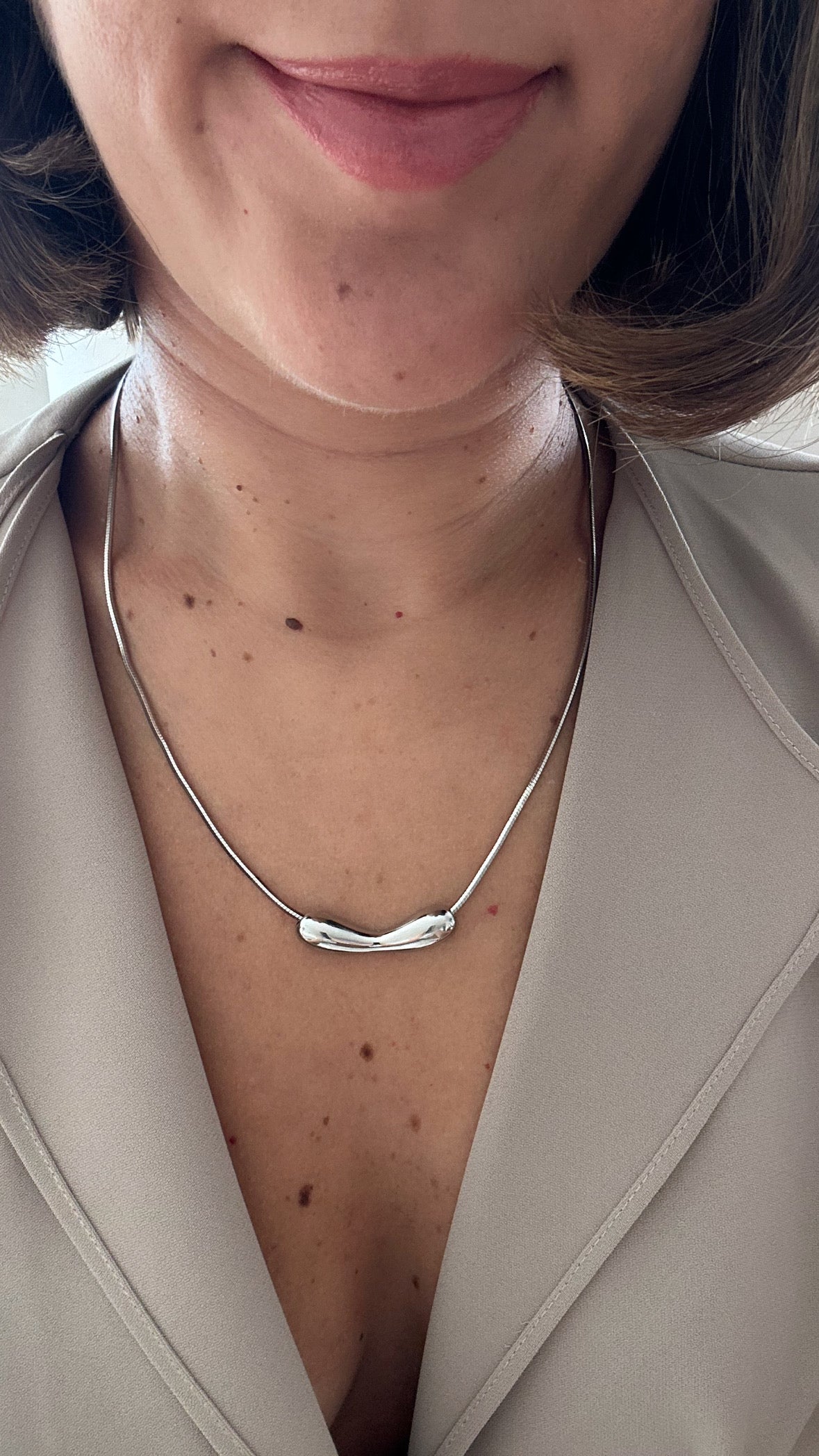 Galis Rodyum Kaplama Kolye