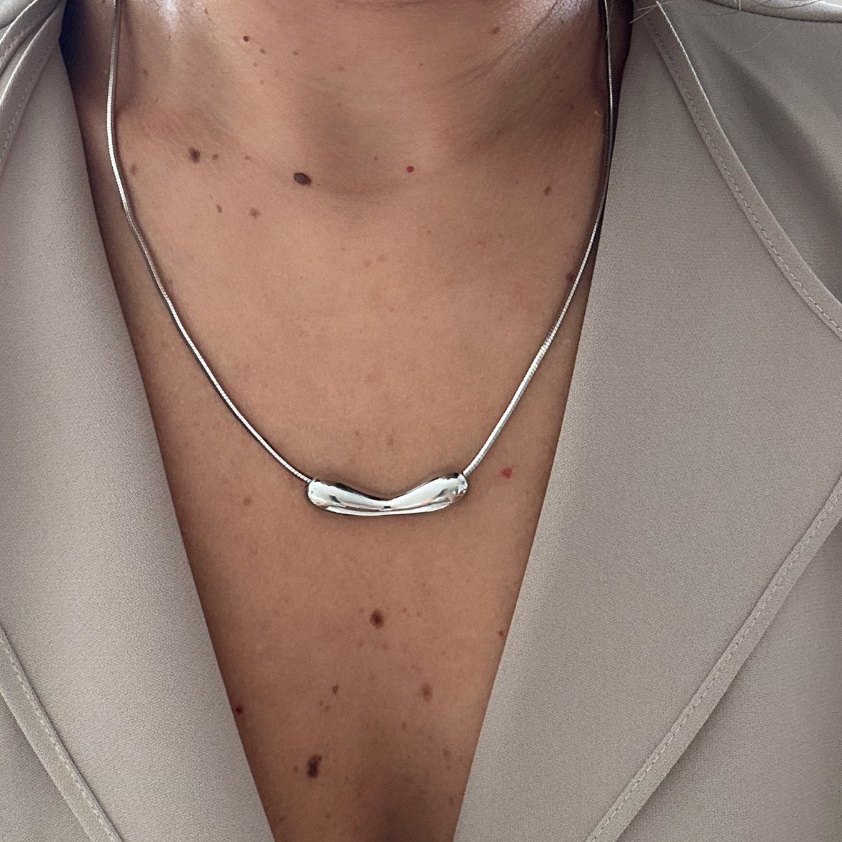 Galis Rhodium Plated Necklace