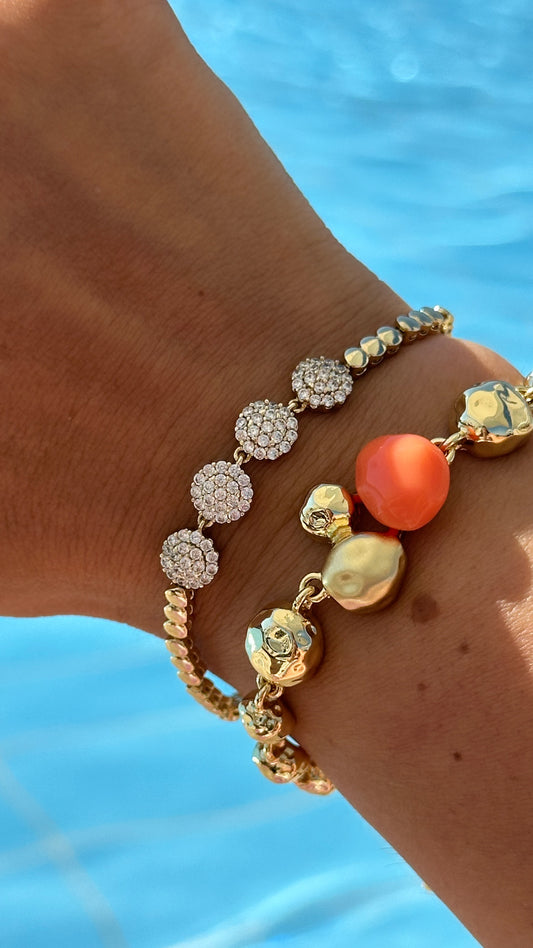 Mina 14k Rhodium Plated Bracelet