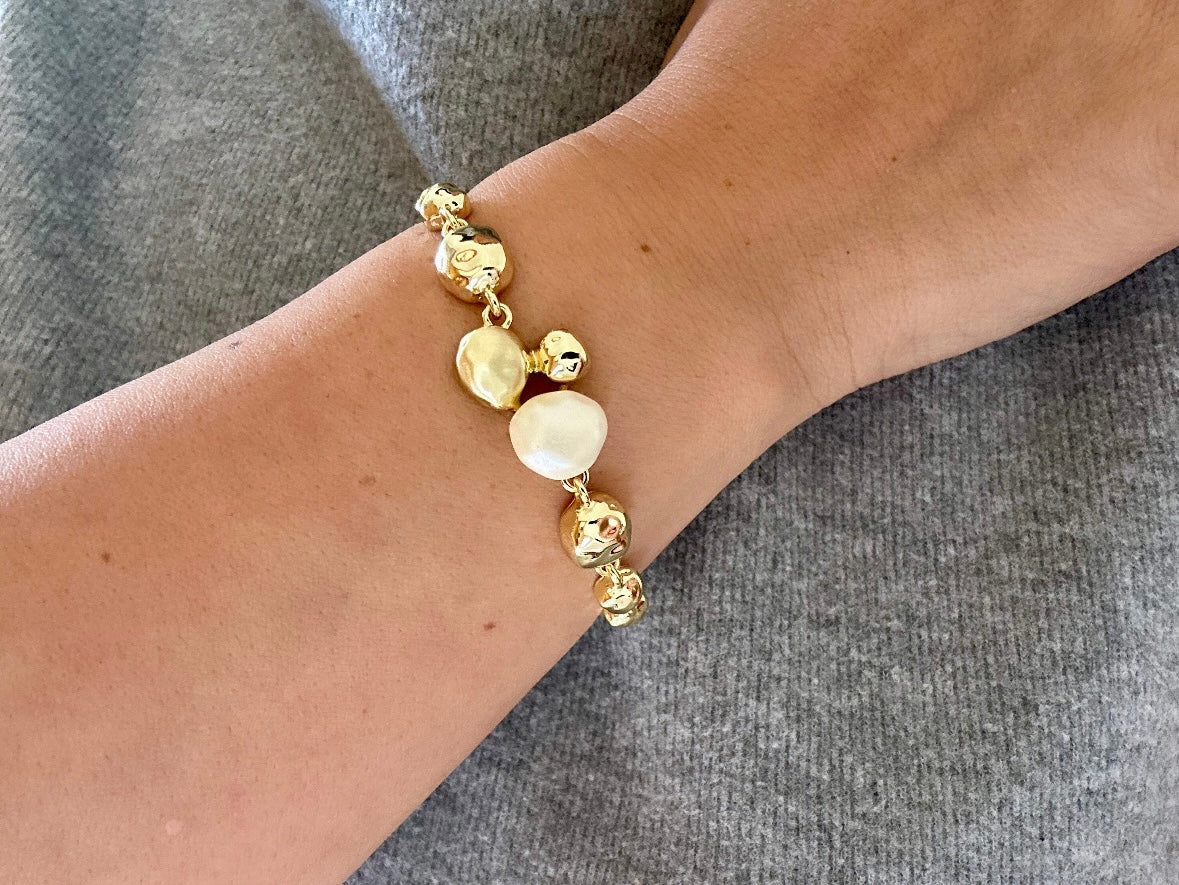 Bella-S 14k Rhodium Plated Bracelet