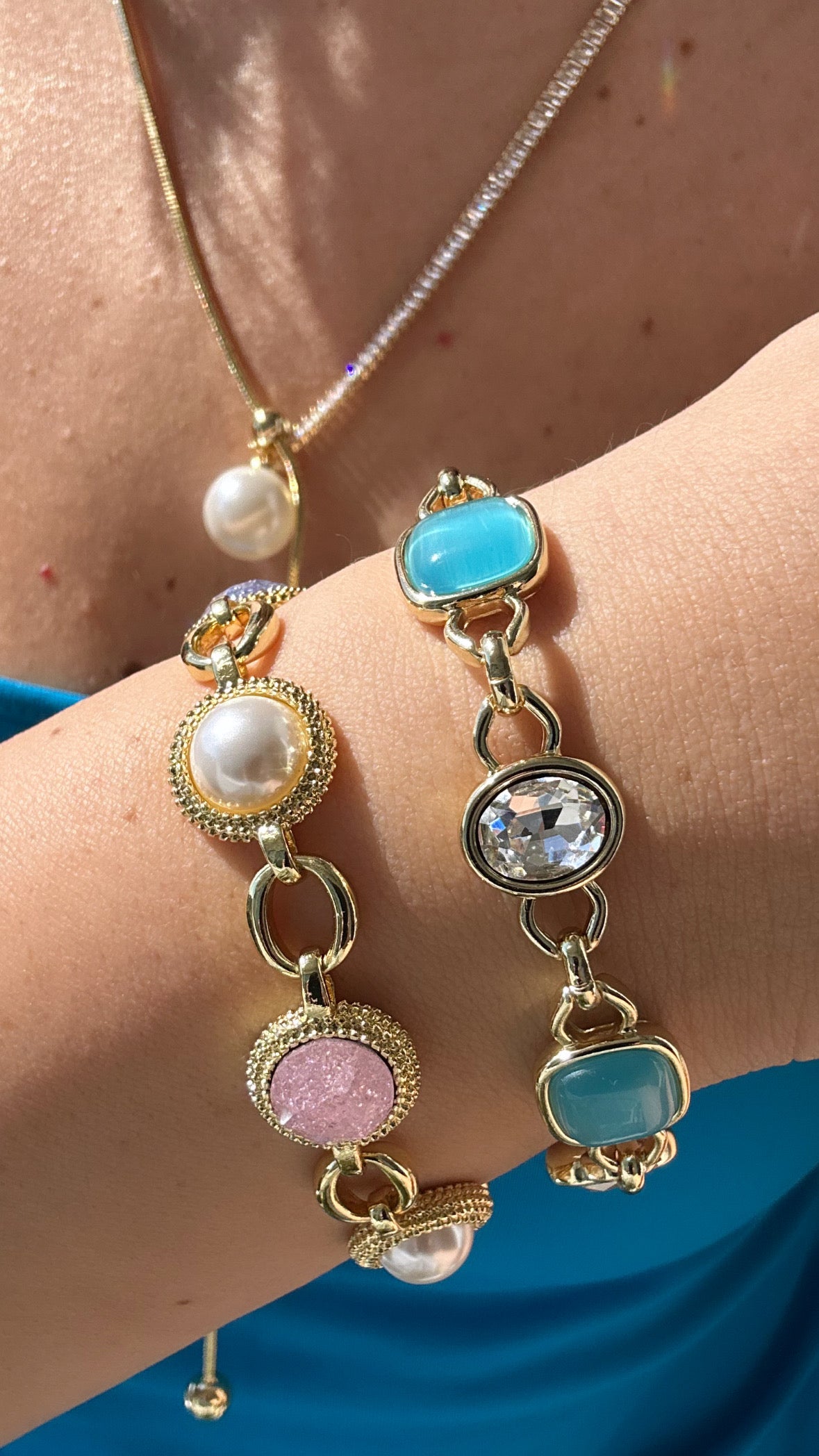 Ocean 14K Rodyum Kaplama Bileklik