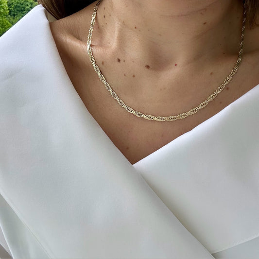 Fona 50 cm 14k Color Rhodium Plated Necklace