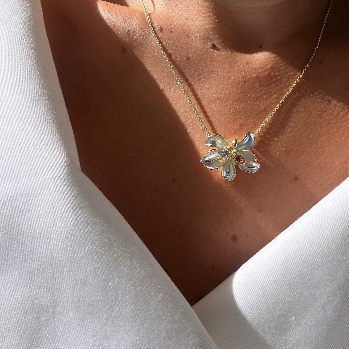 Cielle 14k Rodyum Kaplama Kolye