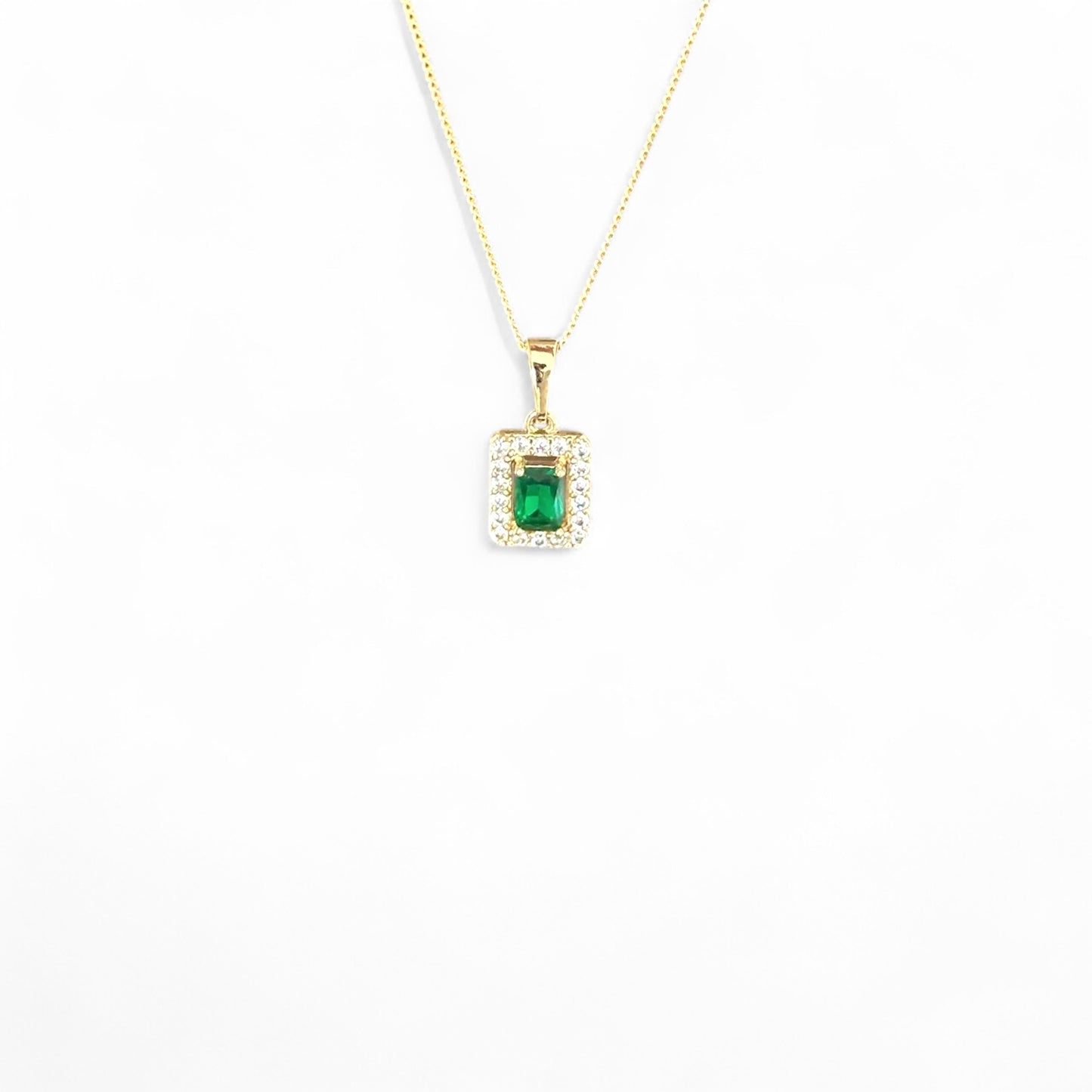 Clara 14k Rodyum Kaplama Kolye