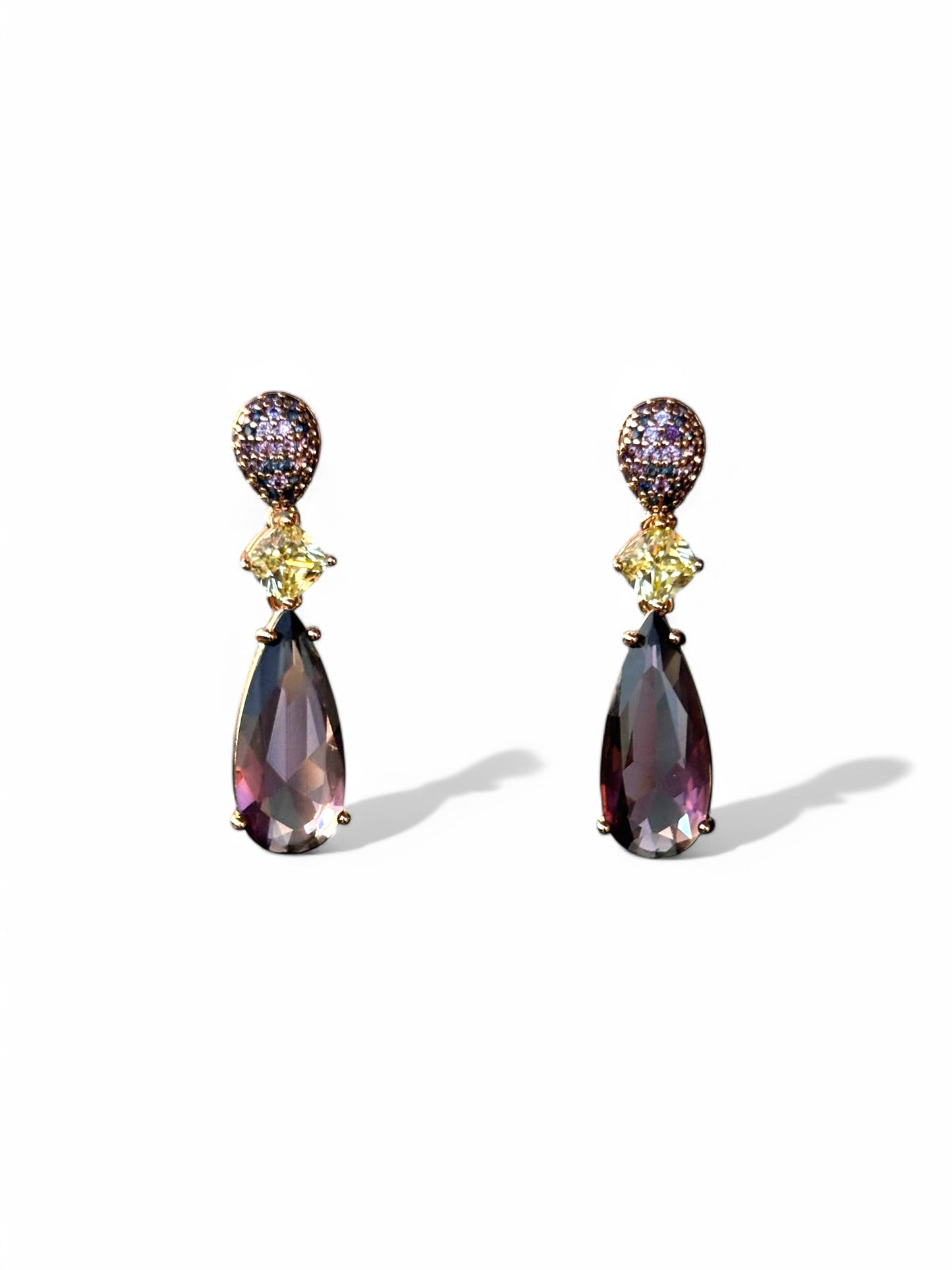 Haze 14k Rhodium Plated Earrings