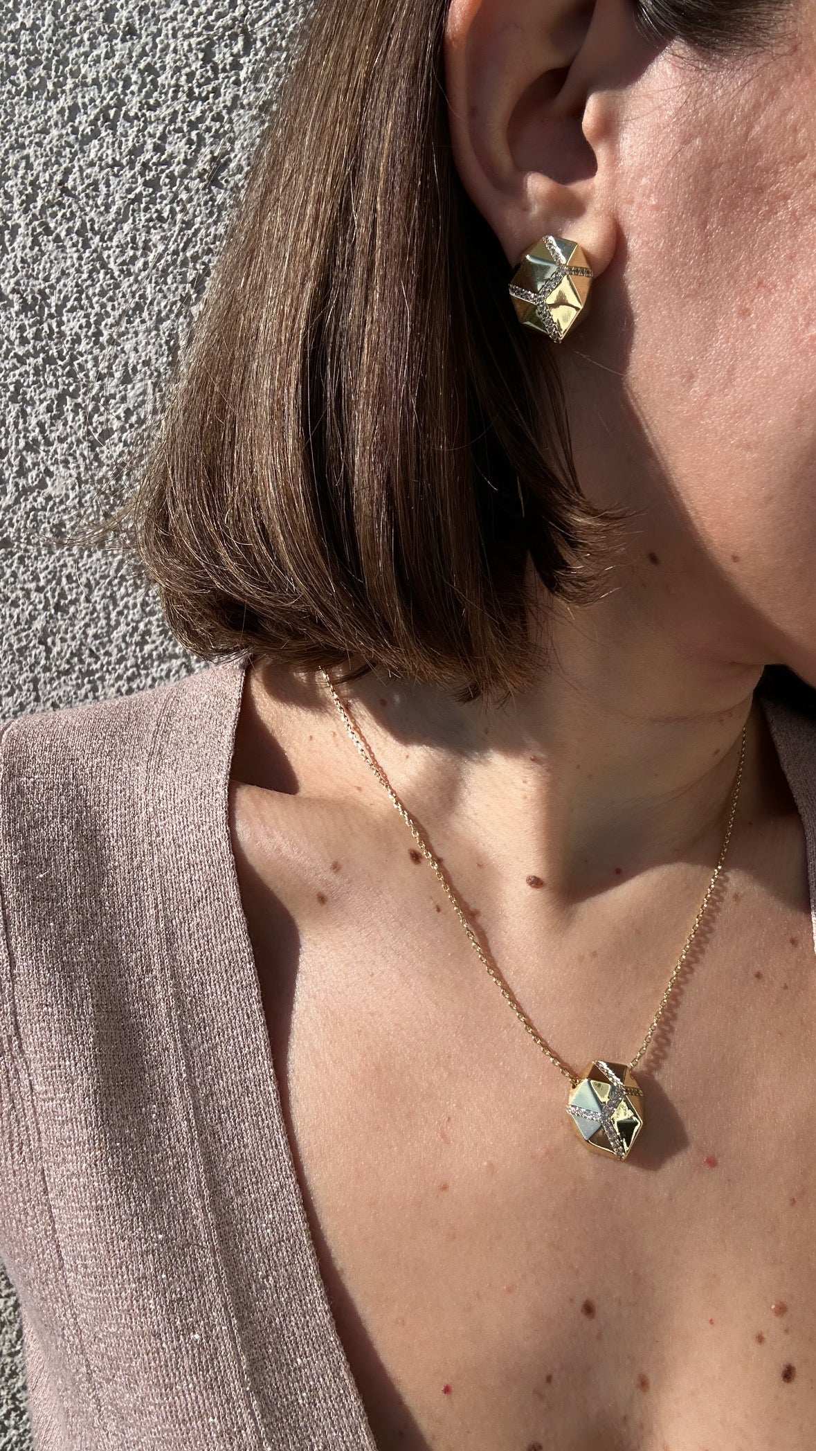 Venus 14k Rodyum Kaplama Kolye