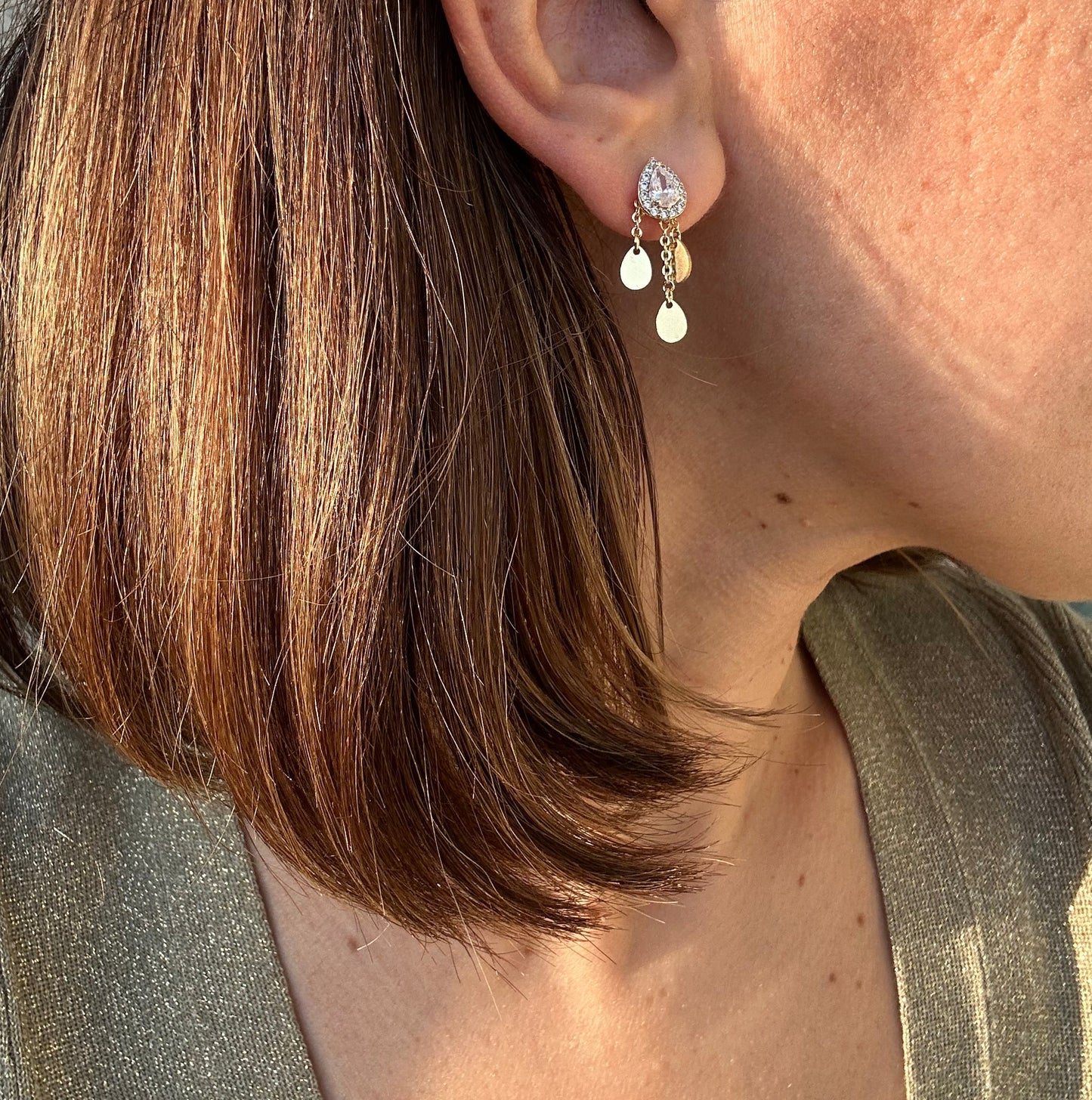 Rimi 14k Rhodium Plated Earrings