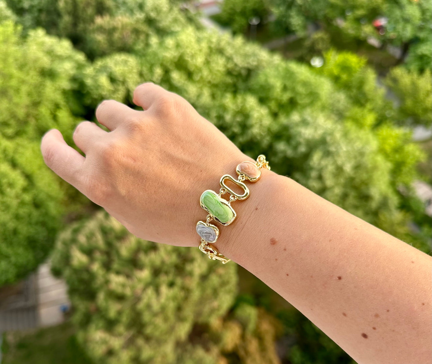Vanessa 14K Rodyum Kaplama Bileklik