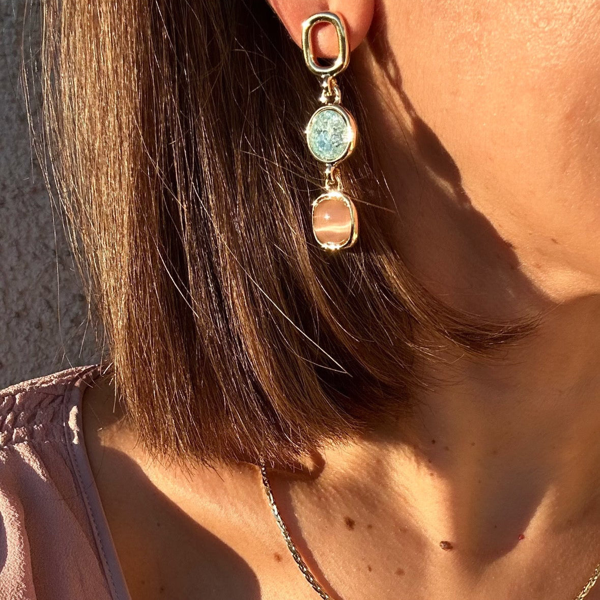 Cherie 14k Rhodium Plated Earrings