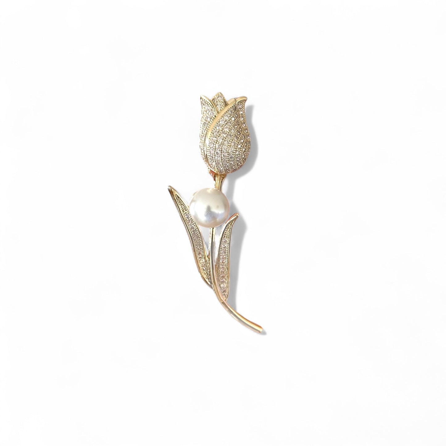 Rose 14k Rengi Broş