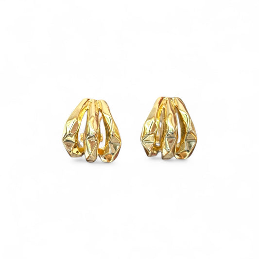Sea Rocks 14K Color Rhodium Plated Earrings