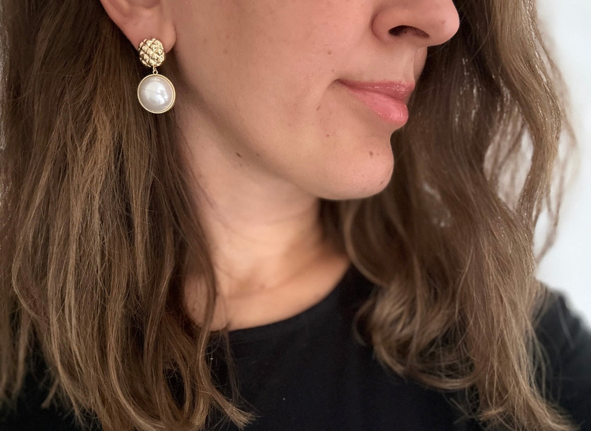 Ocean Drops 14K Rhodium Plated Dangle Earrings