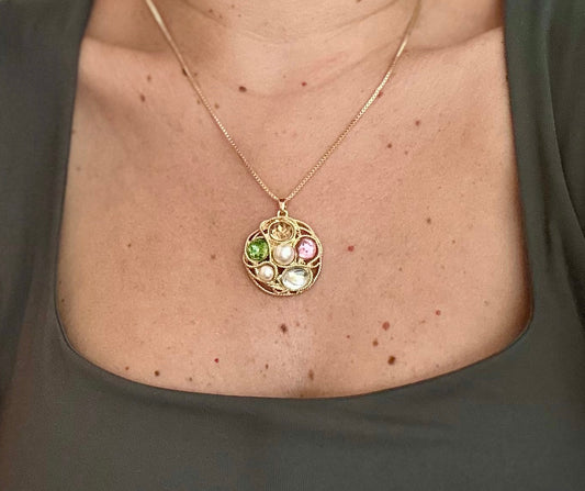 Benica 14K Rhodium Plated Necklace