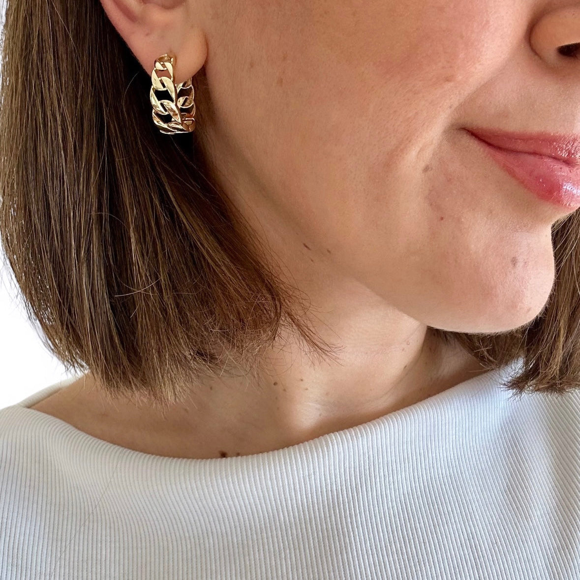 Mada 14K Rhodium Plated Dangle Earrings