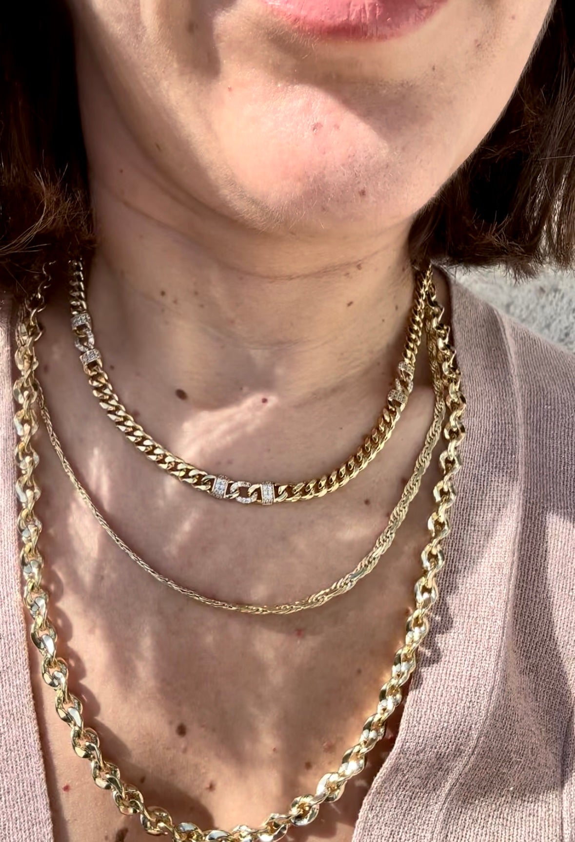 Olse 14K Rhodium Plated Necklace