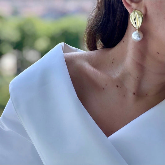 Seraphine 14k Rengi Rodyum Kaplama Küpe