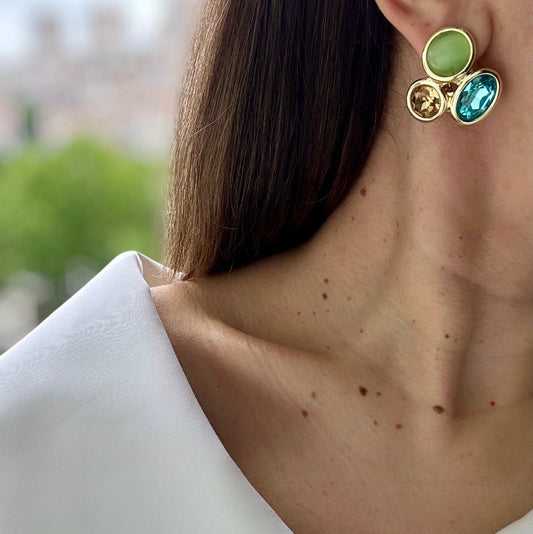 Gisella 14K Rhodium Plated Earrings