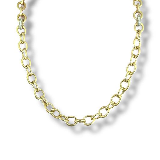 Dilemma 50 cm 14k Color Rhodium Plated Necklace