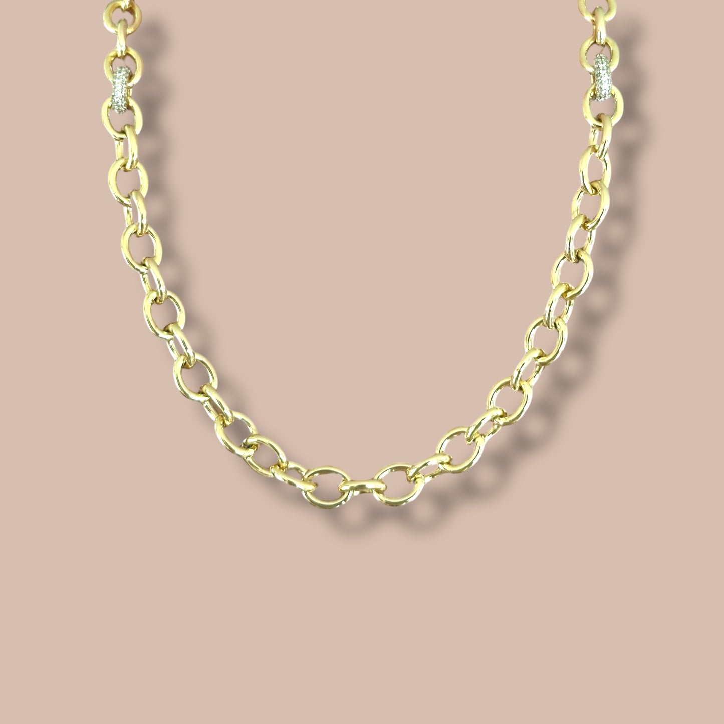 Dilemma 50 cm 14k Color Rhodium Plated Necklace