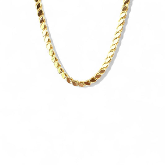 Barley 14k Rhodium Plated 45cm Chain