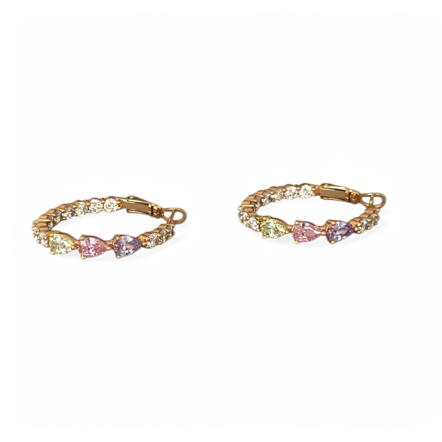 Ressa 18k Rhodium Plated Hoop Earrings