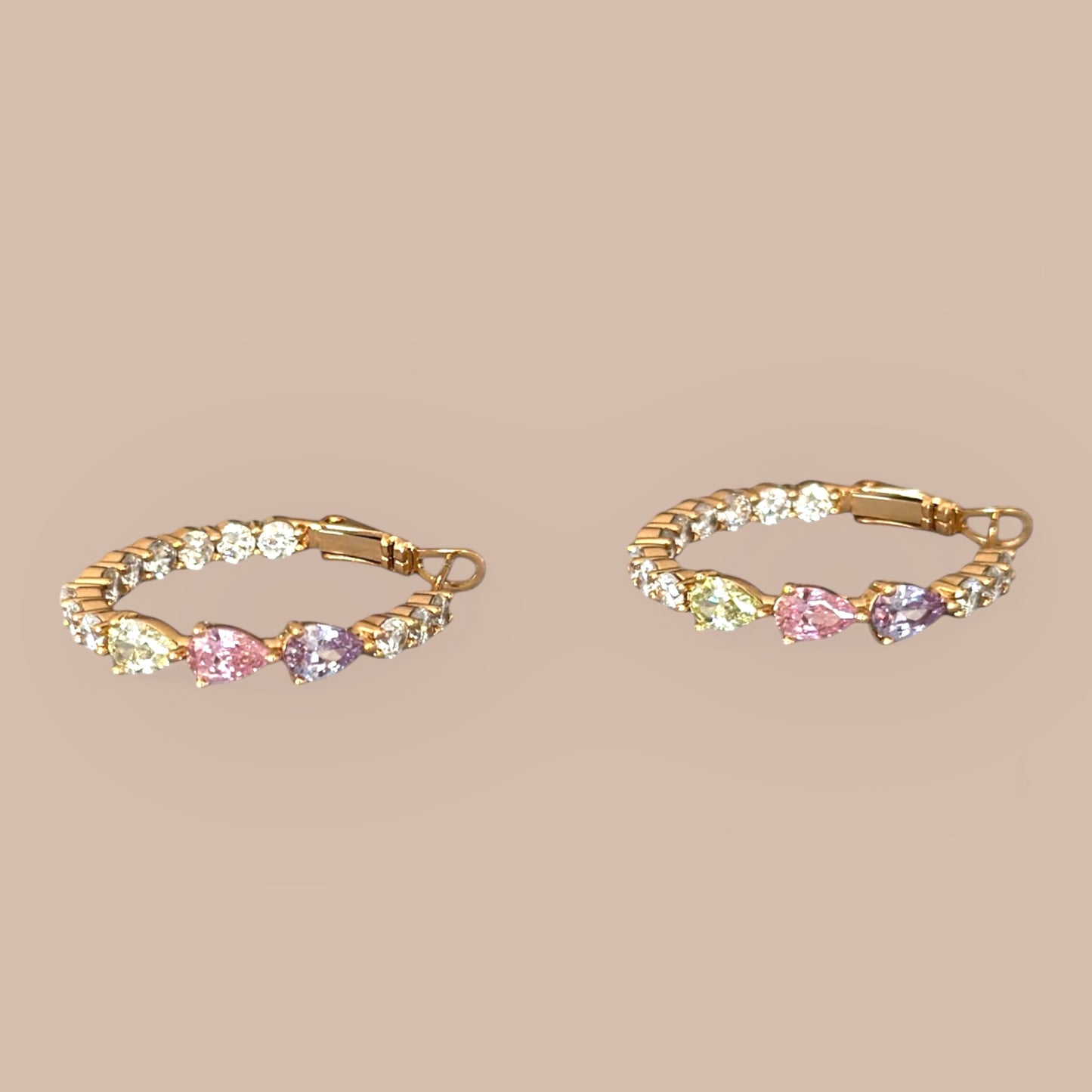 Ressa 18k Rhodium Plated Hoop Earrings