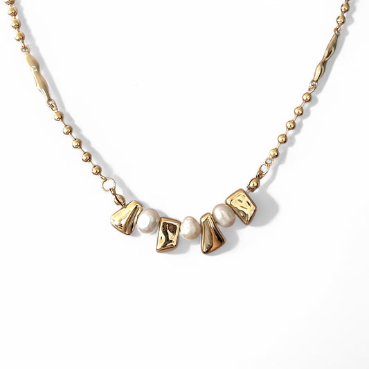 Adia 14k Rhodium Plated Necklace