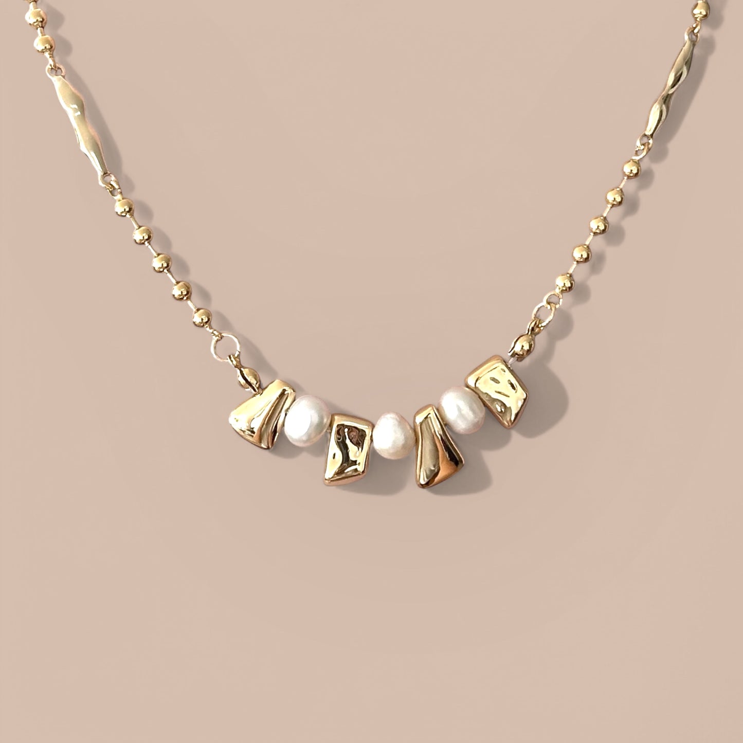 Adia 14k Rhodium Plated Necklace