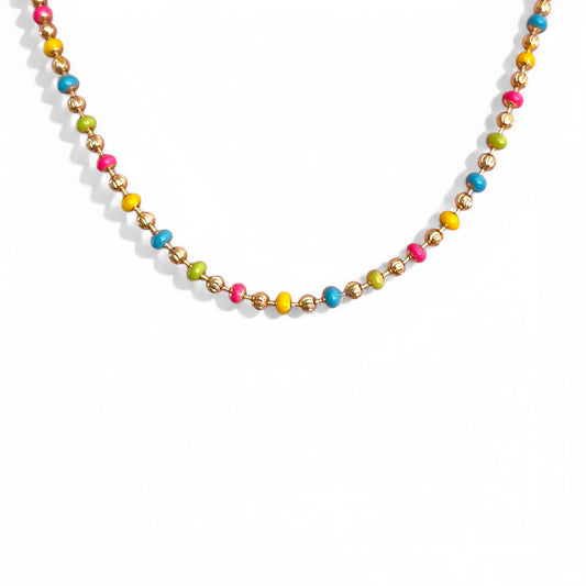 Lush Summer 18k Rhodium Plated Necklace