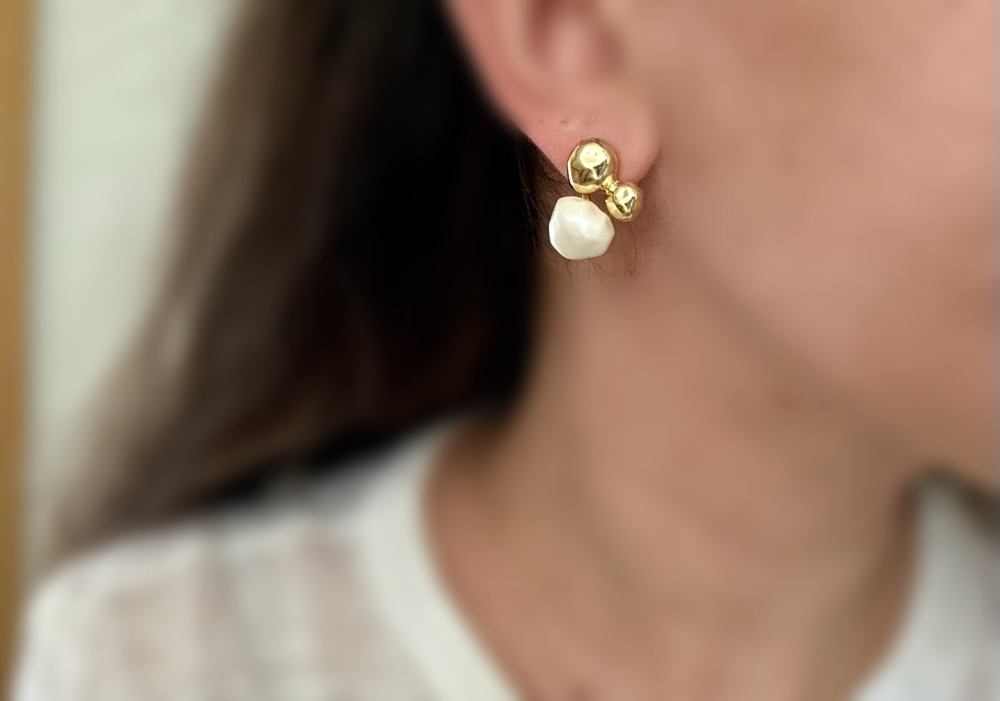 Bella 14K Rhodium Plated Earrings