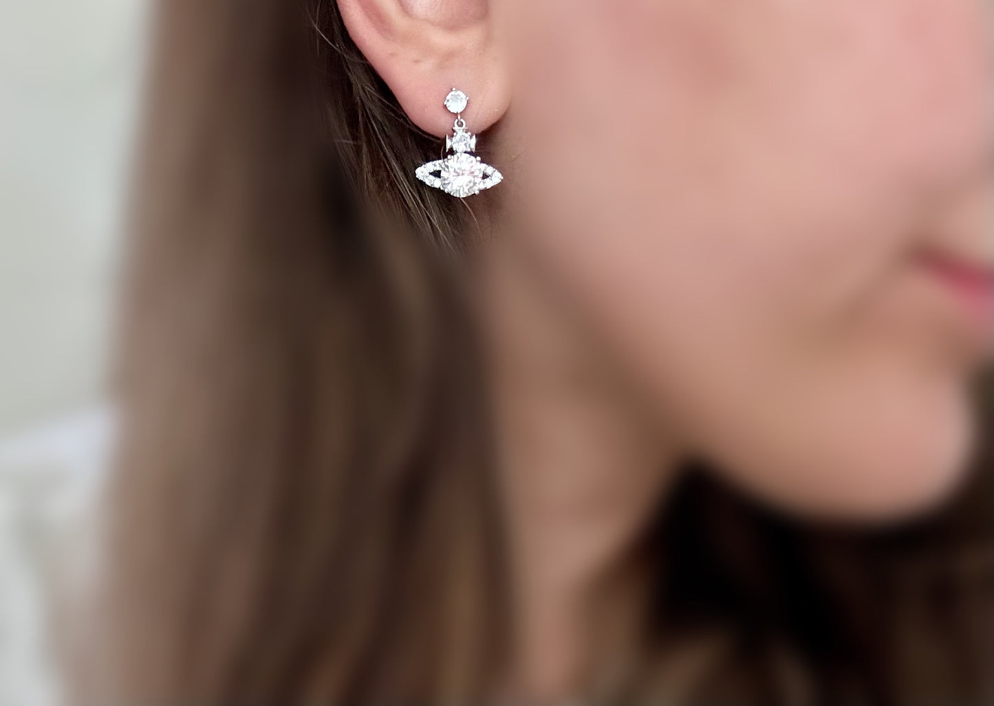 Eye Cube Mini Dangle Earrings