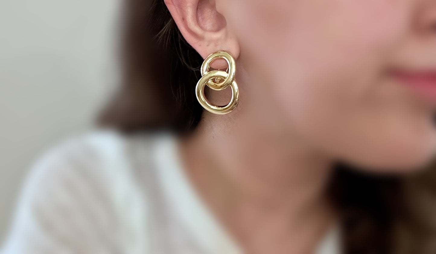 Jim 14K Gold Rhodium Plated Dangle Earrings