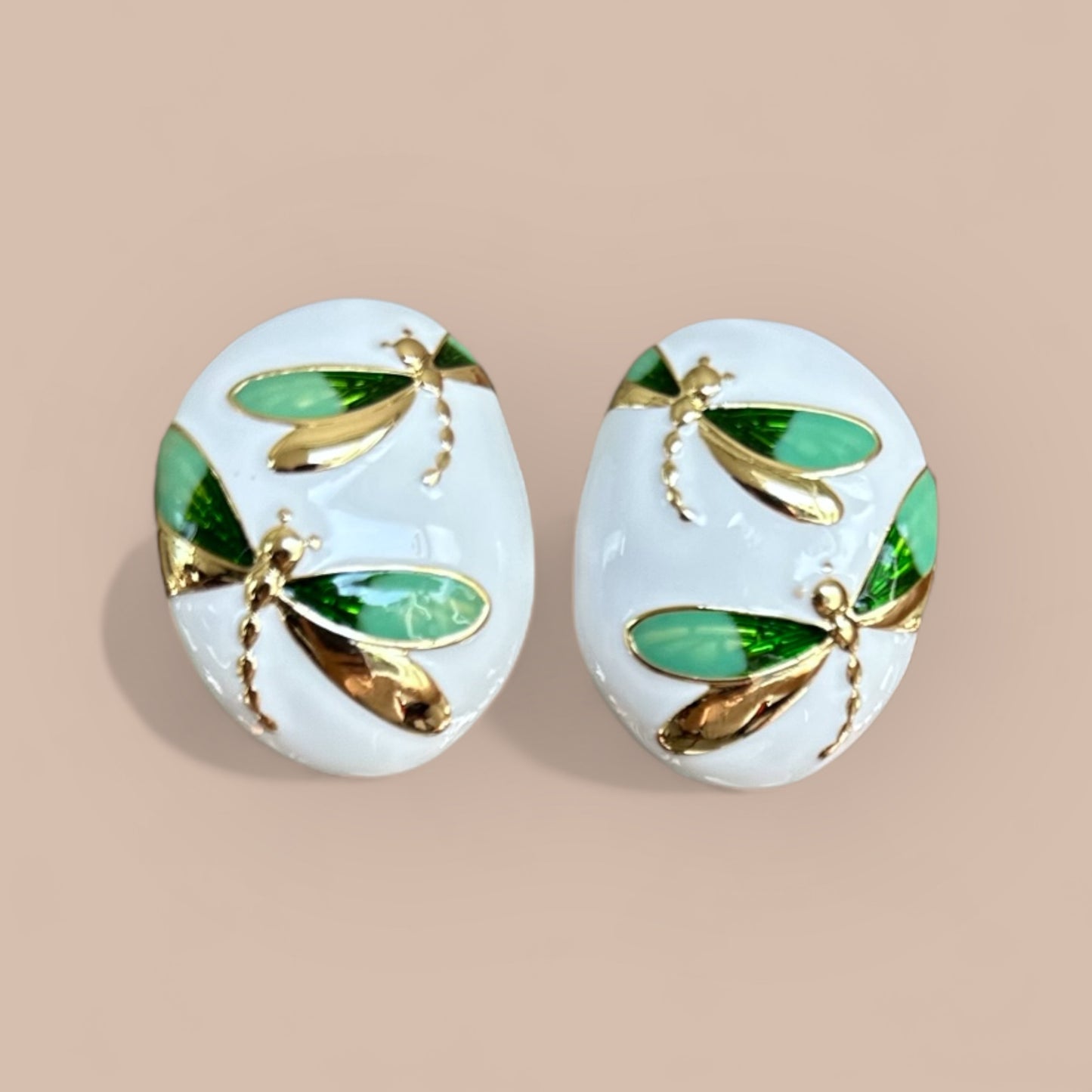 Butterfly Effect - Green Dangle Earrings