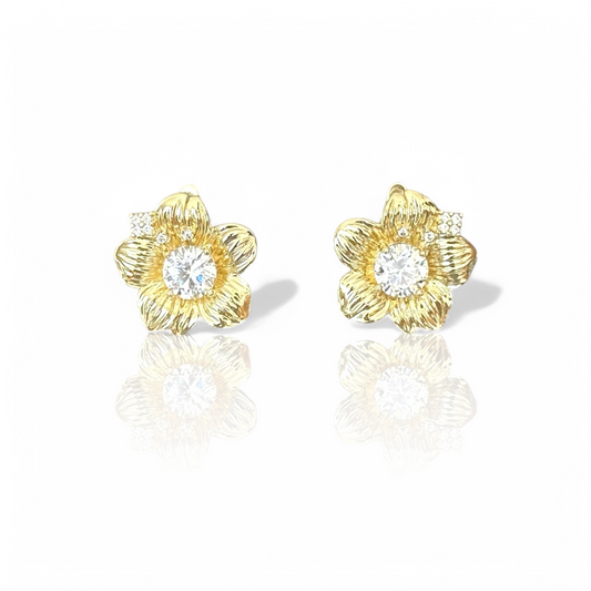 Rosanna 14k Rodyum Kaplama Küpe