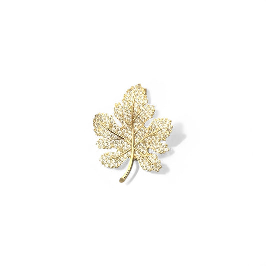 Lenna Brass Plated Brooch