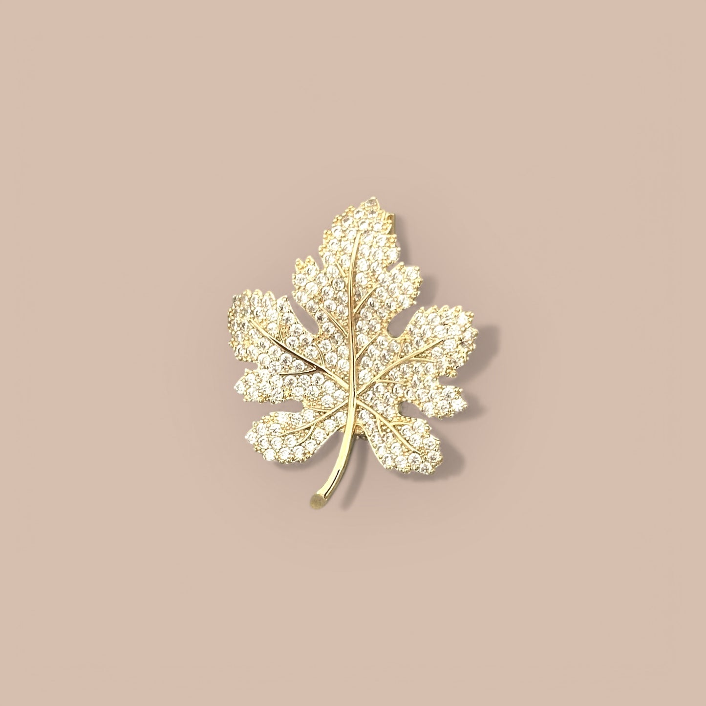 Lenna Brass Plated Brooch