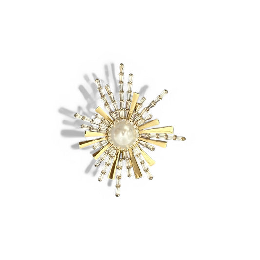Manoq Brass Plated Brooch